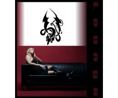 INDIGOS 4052166032681 Wandtattoo W157 Schlange, Drache, Fantasy Wandaufkleber 80 x 50 cm, gelb