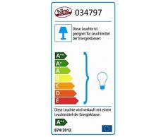Nino Leuchten Stehleuchte, Metall, Silber, 25 x 25 x 152 cm