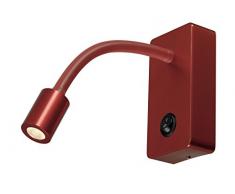 SLV PIPOFLEX Wandleuchte, Aluminium, rot