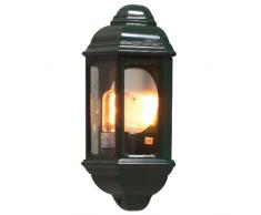 Konstsmide Cagliari 7011-600 Wandleuchte / B: 18cm T: 10cm H: 36cm / 1x100W / IP43 / lackiertes Aluminium / grün