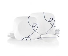 Corelle Speiseteller, splitterfest, 6 Stück 18-teiliges Set 18-Piece Lia