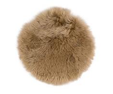 Gözze Stuhlkissen aus Schaffell, ø 38 cm, Taupe, 40149-71-3838
