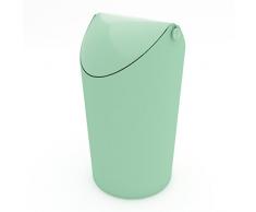 koziol Mülleimer Jim, Bio-Kunststoff, solid mint, 17,5 x 19,10 x 31,5 cm