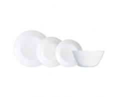 Dajar Tafelservice Zelie 19-TLG. LUMINARC, Glas, Weiß, 28 x 22 x 26,3 cm, Einheiten