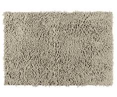 Wenko Chenille Sand Badematte, Duschmatte, Samtweich & Rutschhemmend, Polyester, Beige, 80 x 50 x 0.1 cm