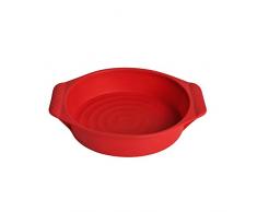 Kaiser Flexo Tortenbodenform, 26 cm, 100% Silikon, antihaftbeschichtet, Silikon-Backform zum Einfrieren, spülmaschinengeeignet, rot