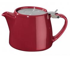 FORLIFE FST-530-BUR Stump Teekanne, 530 ml, Burgunderrot, keramik, burgunderfarben