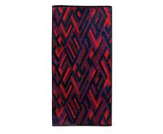 möve Modernism Handtuch Rhomben allover 50 x 100 cm aus 100 % Baumwolle, red