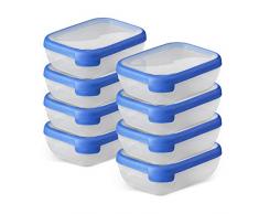 CURVER Grand Chef @Home Frischhaltedose, rechteckig, 1,2 l, 8 Stück