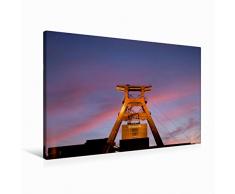 Premium Textil-Leinwand 90 x 60 cm Quer-Format Zeche Zollverein Essen | Wandbild, HD-Bild auf Keilrahmen, Fertigbild auf hochwertigem Vlies, Leinwanddruck von Peter Schickert