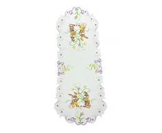 Bellanda Tischläufer, Polyester, weiß, 40x110