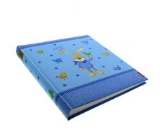 Goldbuch Babyalbum, Semmelbunny, 30 x 31 cm, 60 weiÃe Blankoseiten mit 4 illustrierten Seiten und Pergamin-Trennblättern, Laminierter Kunstdruck, Blau, 15124