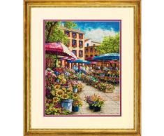 Dimennsions Counted Gold Collection Provence Market, Aida, mehrfarbig, 20,3 x 14,5 x 0,7 cm