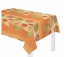 Wirth Tischdecke Marek-DO mit Kuvertsaum Polyester Terra 130 x 160 cm