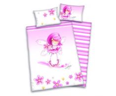 Herding 265018063 Bettwäsche Lovelynn, Kopfkissenbezug 40 x 60 cm und Bettbezug 100 x 135 cm, 100% Baumwolle, Flanell/Biber