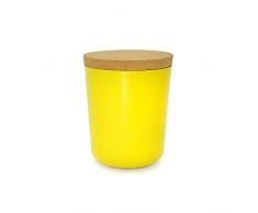 EKOBO XXL (1800 ml), Lemon Vorratsdose, Bambusfaser/Kunstharz, 14,5 x 14,5 x 16,4 cm, 2-Einheiten