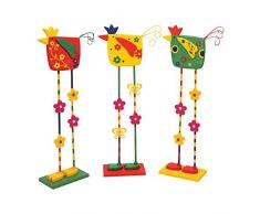 small Foot Company 6261 Dekofiguren Deko-Vögel, 3er Set