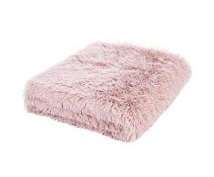 Catherine Lansfield Kuscheliger Überwurf, Polyester, Blush, 150x200cm