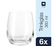 Leonardo Tivoli Becher klein, 6-er Set, 360 ml, spülmaschinenfest, Teqton-Kristallglas, 020960