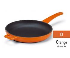 Pentole Agnelli SLOWCOOK Bratpfanne mit Griff aus Gusseisen 20 cm Arancione