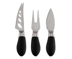 ASA Fromage Käsemesser Set, 100% Edelstahl, Silber, 3-teilig