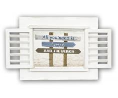 ZEP S.r.l. Vintage White Holzbilderrahmen, Weiß, 13 x 18 cm