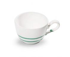 GMUNDNER KERAMIK Kaffeetasse glatt Füllmenge : 0.19 Liter Pur Geflammt Grün Geschirr, handgemacht in Österreich