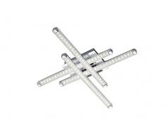 Reality Leuchten Deckenleuchte, Metall, Integriert, 4.5 W, Chrom, 50 x 55 x 5 cm