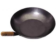 JADE TEMPLE 17054 Wok, Eisenpfanne,grau 20 x 54.5 x 36 cm