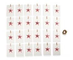 small foot Papiertüten“, weiß Tüten für Adventskalender, Pappe, 10 x 7 x 16 cm