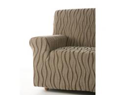 Zebra Textil Sofa, Braun