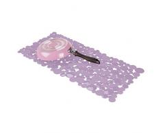 mDesign Spülbeckenmatte zum Zuschneiden – große Matte in Blasen-Optik für die Küche – Spülbeckeneinlage aus PVC für Geschirr und Becken – helllila