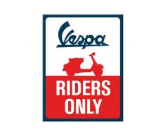 Nostalgic-Art Vespa - Riders Only Magnet, bunt, 6x8 cm