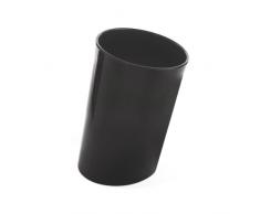 K&M Classics Danese Papierkorb In Attesa, schwarz, Plastik, 41 x Ø26 cm