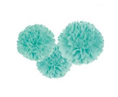 amscan Fluffy Dekobälle, Türkis, 12