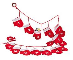 Happy People 42765 Tib Heyne Adventskalender Handschuhe, Circa 180 cm, 1 StÃ¼ck/Beutel