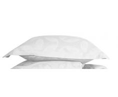 De Witte Lietaer Motion Bettwäsche, 100% Baumwolle, Satin, weiß, Pillowcase 50x70+5 cm