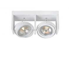 Lucide ZETT- LED - Deckenstrahler - LED Dim. - G53 (AR111) - 2x12W 2700K - Weiß