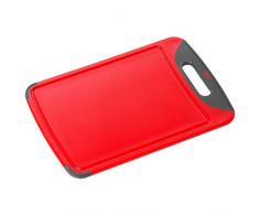 Silit Schneidebrett Tranchierbrett 38x25cm rechteckig aus hochwertigem Kunsstoff Saftrillen mit praktischem Griff spülmaschinengeeignet leichte Reinigung hygienisch klingenschonend geschmacksneutral