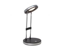 Brilliant G92926/06 Venedig LED Schreibtischleuchte mit Schalter, schwenkbar, höhenverstellbar, Höhe 24-36 cm, 1-flammig, inklusive 3,3 W LED, 220 lm, 3000 K, Metall/Kunststoff, schwarz/warmweiÃ