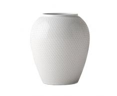 Lyngby Rhombe Vase, Porzellan, Bianco, 21,5x21,5x25 cm