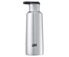 Esbit Trinkflasche Pictor | Edelstahl | BPA-Frei | Silber & Blau | 0,75L & mehr | Schule, Wasser, Fahrrad, Sport, Yoga