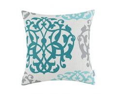 CaliTime Kissenbezüge, Kissenhülle 1 Stück Kissen Werfen Kissen Abdeckungen Fälle Schutz Muscheln Zum Couch Sofa Schlafzimmer Zuhause Weihnachten Dekor (50cm x 50cm)