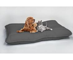 Elegant Hundekissen Maxy, Dunkel Grau, 60x100cm