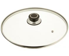 Glasdeckel Diamant mit Edelstahlschutzrand, Ø 28 cm