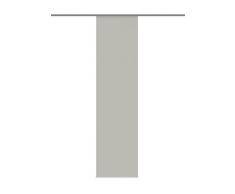 Home fashion 87802-703 grau Schiebevorhang Rom Uni / 245 x 60 cm Halborganza