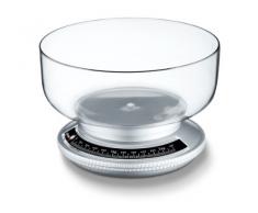 Korona 76115 Roy silber mechanische Küchenwaage, Tara, 20 x 20 x 14 cm