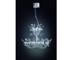 Trio 360202006 Kronleuchter, Metall, G4, transparent