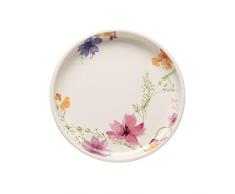 Villeroy & Boch Mariefleur Basic Servierplatte, 26 cm, Premium Porzellan, Weiß/Bunt