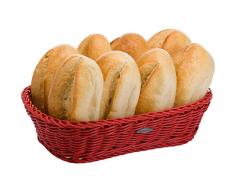 Saleen Mehrzweck-Korb, Gastrotauglich, Rechteckig, 26,5 x 17 x 7 cm, Kunststofffaser, Rubinrot, 02036179101